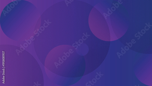 Modern vibrant abstract background with concentric circular patterns and overlapping translucent shapes creating dynamic visual effect against gradient color palette
