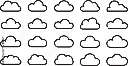 Black cloud on white background clouds black clouds weather symbols