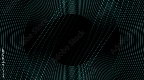 Blue minimal glowing lines abstract futuristic tech background. Seamless looping motion design. Video animation Ultra HD 4K 3840x2160