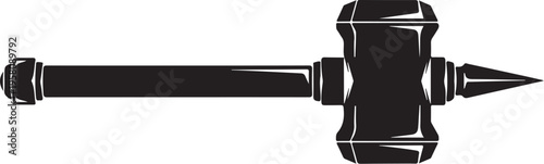 Vector black gavel icon