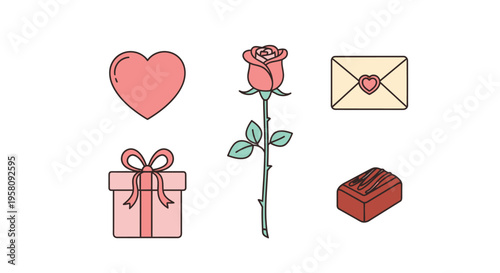 Rose flower Valentines Day gift.