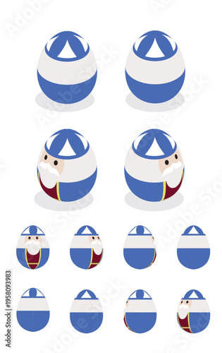 Photography Easter Egg Caiaphas High Priest Isometric Spinning Animation Frame