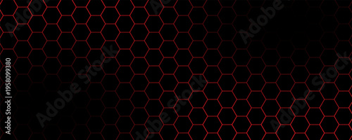 abstract hexagon dark red background
