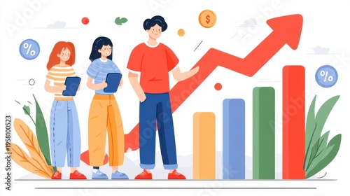 Business growth strategies presentation office environment infographic team collaboration engaging viewpoint