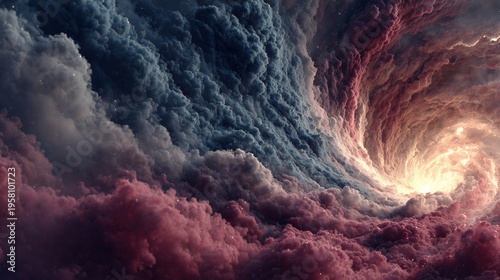 宇宙に広がる銀河の渦抽象背景