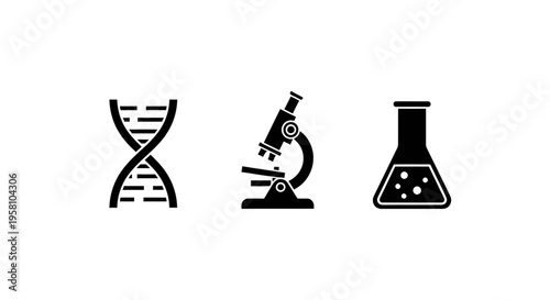 Symbols of genetic engineering and science