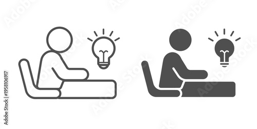 Creative Idea vector Icon – Business Innovation and Brainstorming