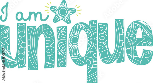 i am unique svg