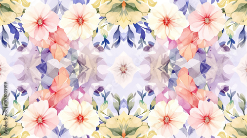 Light pastel blooms creating a calm and refreshing visual experience full of serenity