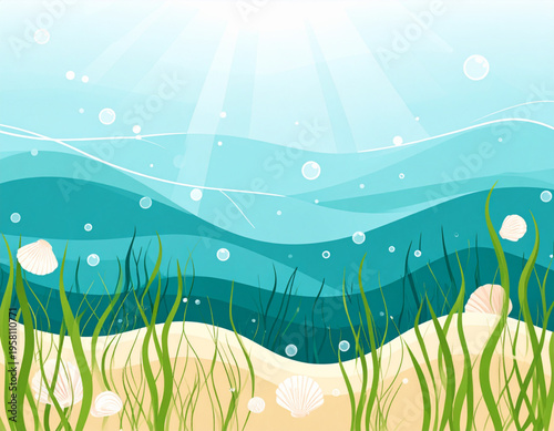 Seagrass Underwater Sway