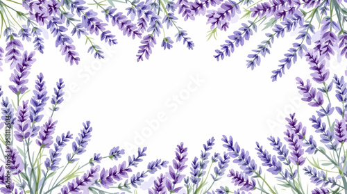 Gentle roses and blossoms forming a watercolor border that adds elegance and charm to any creative design layout