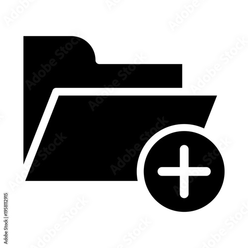 Folder vector icon. Database Illustration sign. File storage symbol. jacket logo. Design for web and app.