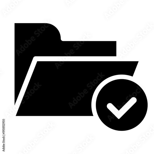 Folder vector icon. Database Illustration sign. File storage symbol. jacket logo. Design for web and app.
