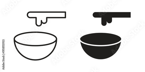 Wax icons. Black and White Vector Icons. can be used web and mobile