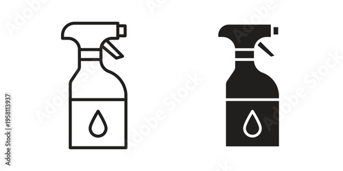 Water spray icons. Black and White Vector Icons. can be used web and mobile