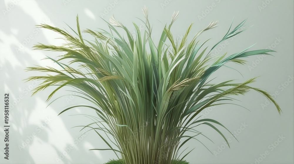 Obraz premium Wild Natural Grass Cluster Isolated PNG Transparent Background