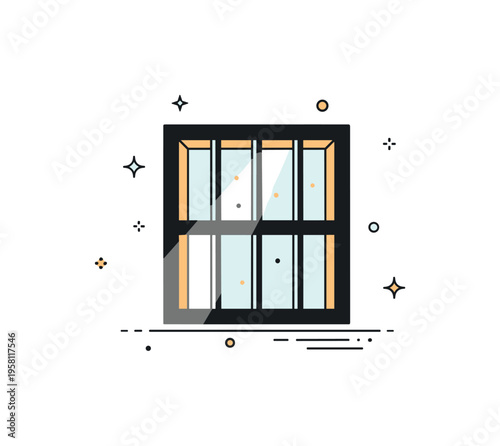 Prison bars silhouette scene showing a simple barred window with faint light shining through the gaps. The quiet composition evokes solitude and the atmosphere