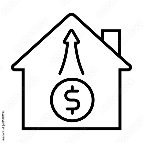 Increase sale icon vector. Income growth Illustration sign. Business growth symbol or logo.