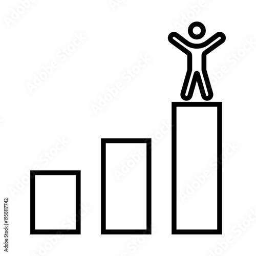 Increase sale icon vector. Income growth Illustration sign. Business growth symbol or logo.