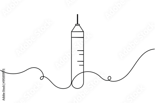 Gym protein shaker bottle sign icon continuous one line drawing single art on white background minimalist supplement mixer symbol outline vector illustration