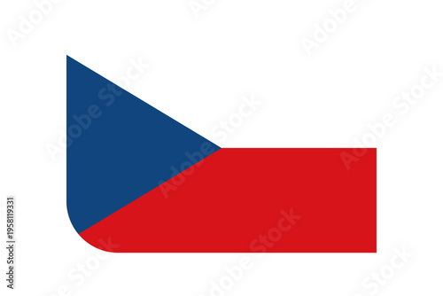 Free Download Czech Republic flag icon with rounded corners on transparent background - GFXLoad