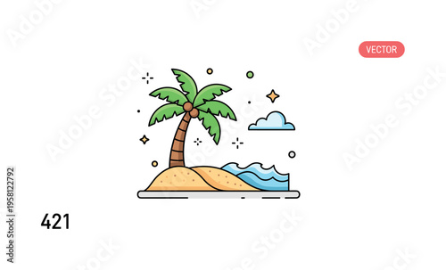 Playful little owl at sunset charming tiny owl perched on a branch with orange and pink hues and subtle decorative sparkles enhancing the magical scene.