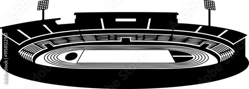 Vector illustration of a sports stadium or arena