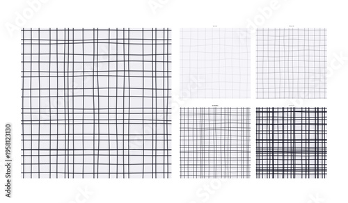 Pencil Sketch Hand Drawn Grid Pattern Scrawl Graphite Study - Tileable Surface Pattern with Authentic Handdrawn Character and Detail Presenting Spontaneous Marking Texture and Artisan Technique Detail