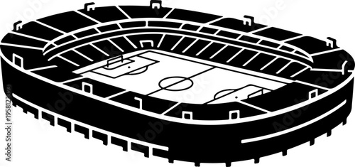 Vector illustration of a basketball arena