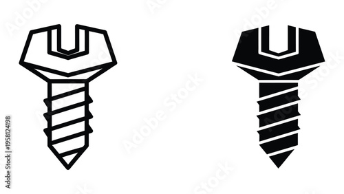 u bolt clamp hardware fastener flat design vector illustration