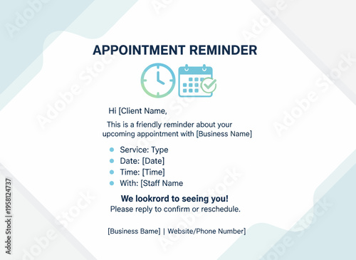 A friendly reminder about an upcoming business appointment with a staff member