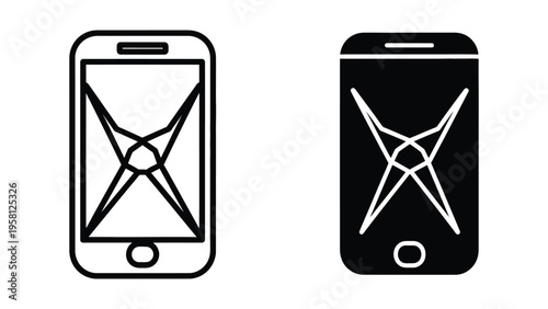 no email notification vector illustration, flat design