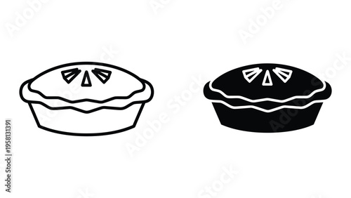two empty takeout food containers with lids vector illustration