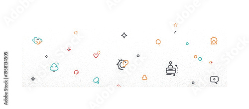 Grainy texture subtle noise pattern created by a field of tiny scattered dots gently fading toward the edges. The calm composition evokes analog design