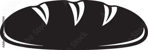 Vector black bread icon