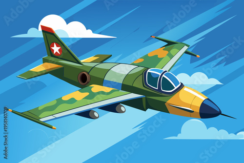 jet airplane in flight