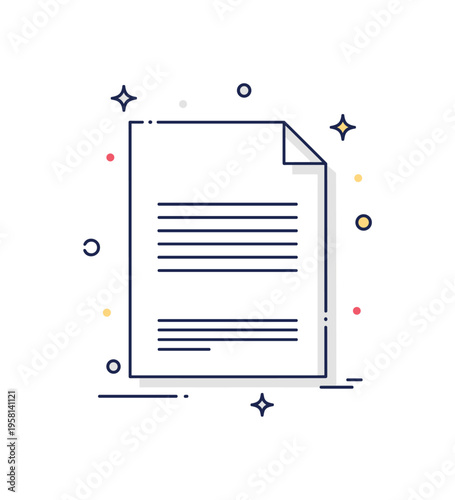 Smooth stationery paper a clean sheet with sharp edges and a subtle shine icon symbolizing high quality office paper and professional documentation. Minimalist