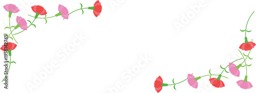 カーネーションのフレーム