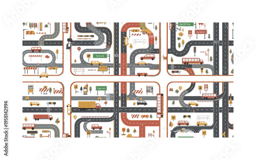Transportation innovations electric bike lane with riders commuting in a cityscape representing green mobility, sustainable transport, and urban innovation.