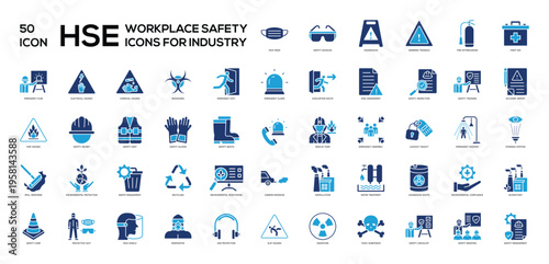 HSE Workplace Safety Icons for Industry