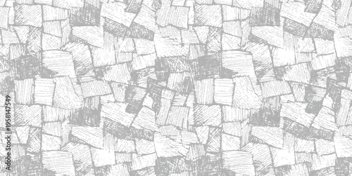 Abstract geometric hatched pattern with irregular shapes for modern background design