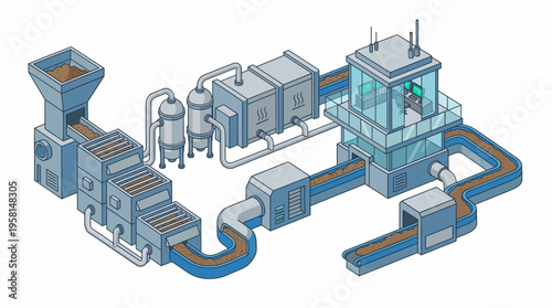 Industrial factory production line system.
