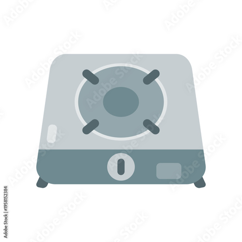Gas stove burner icon flat vector design
