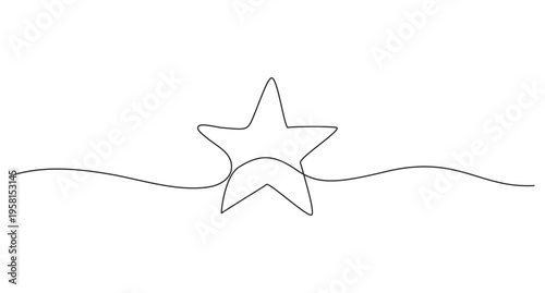 hand draw doodle stars illustration in continuous line arts style vector,Continuous Line Drawing of a Star,Star continuous one line drawing vector illustration, 
