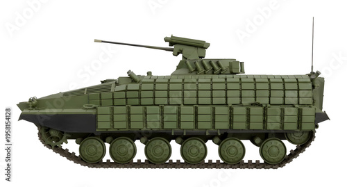 An experienced Ukrainian infantry fighting vehicle, also classified as a heavy armored personnel carrier