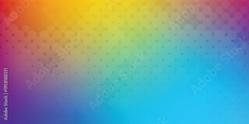 Abstract background with radiant vibrant full-spectrum rainbow halftone dots eps10