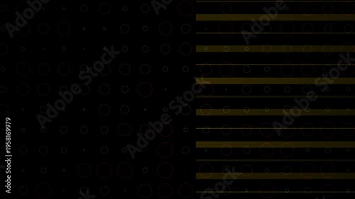 Green Neon Wavy Lines Moving Seamless Loop with Large Dark Empty Space on Left Side, Digital Design Backdrop 4K Motion