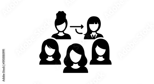 Group of people icons teamwork concept.