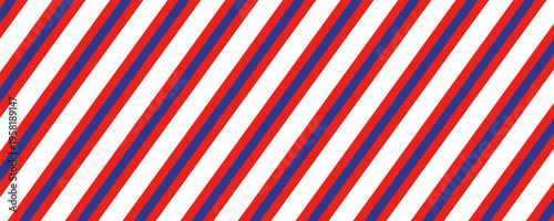 Airmail Envelope frame images with strips. International vintage letter border. Retro air mail postcard with blue and red stripes.  Empty classic postal frame. Vector illustration