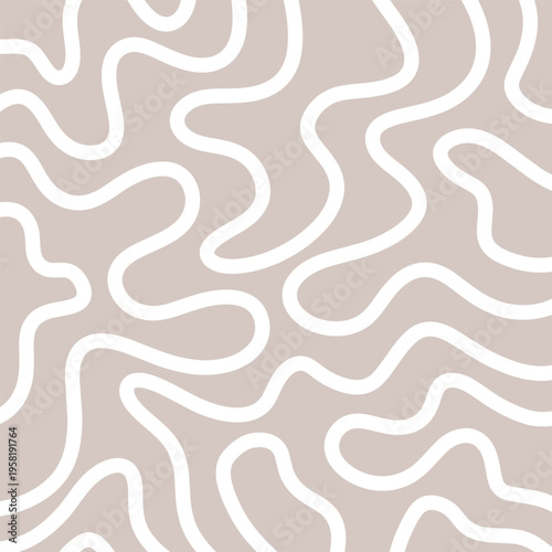 Abstract background with a hand drawn swirly line organic pattern design 